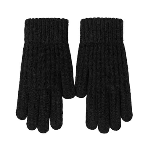 PLCPDM Warme Winterhandschuhe Thermo Strickhandschuhe Atmungsaktiv Dehnbar Elastische Manschettenhandschuhe Sporthandschuhe von PLCPDM
