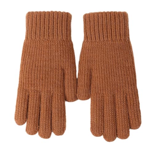 PLCPDM Warme Winterhandschuhe Thermo Strickhandschuhe Atmungsaktiv Dehnbar Elastische Manschettenhandschuhe Sporthandschuhe von PLCPDM