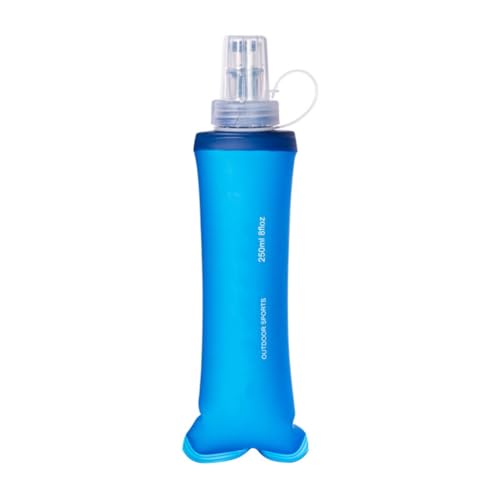 PLCPDM Zusammenklappbarer Outdoor Wasserbeutel TPU Softflask Wasserflasche Trinkrucksack Zum Laufen Wandern Radfahren Klettern Langlebig von PLCPDM