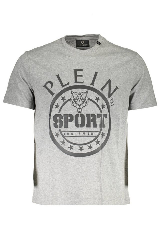PLEIN SPORT T-Shirt Graues Herren T-Shirt mit Rundhals und Print - PLEIN SPORT T-Shirt Graues Herren T-Shirt mit Rundhals und Print - von PLEIN SPORT