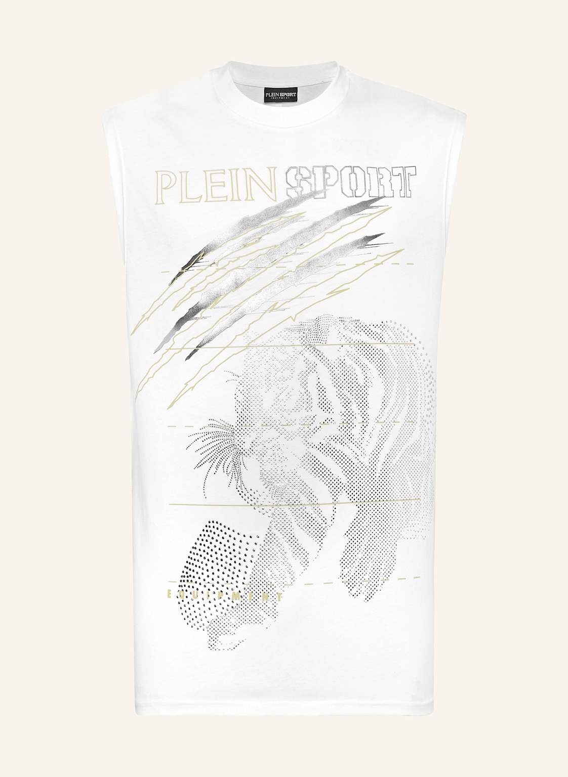 Plein Sport Ärmelloses T-Shirt Tiger weiss Plein Sport Ärmelloses T-Shirt Tiger weiss von PLEIN SPORT