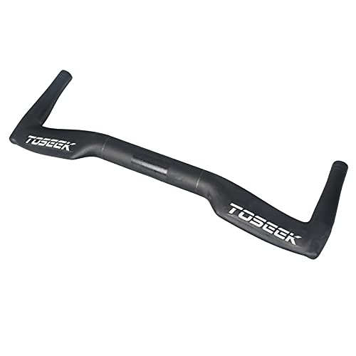 Fahrradlenkstange UD Full Carbon Fiber TT Bar Mountainbike Rest Lenkstange, Breite 400/420/440mm, für Feste Gang-Fahrräder, Rennräder,Black Matte,400mm von PLHJG