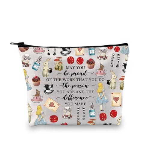 PLITI Alice Movie Make-up-Tasche Alice Märchen-Fans Geschenk Wunderland Geschenk May You Be Proud of The Work You Do Zipper Pouch, Be Proud Alice Bagu, modisch PLITI Alice Movie Make-up-Tasche Alice Märchen-Fans Geschenk Wunderland Geschenk May You Be Proud of The Work You Do Zipper Pouch, Be Proud Alice Bagu, modisch von PLITI