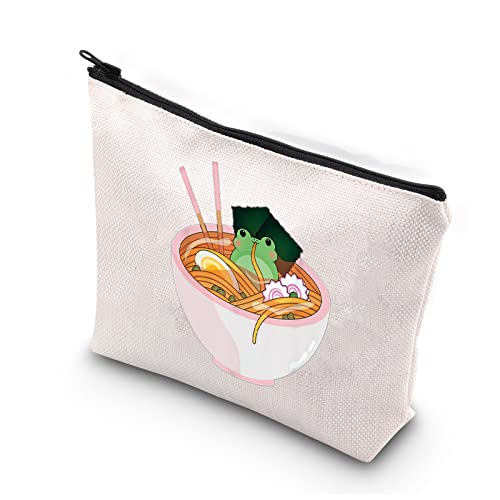 PLITI Frosch Liebhaber Make-up Tasche für Frauen Frosch Survival Kit Kawaii Japanische Anime Niedlich Frosch Geschenk Schüssel Ramen Nudel Geschenk, Frogs Nudeln U PLITI Frosch Liebhaber Make-up Tasche für Frauen Frosch Survival Kit Kawaii Japanische Anime Niedlich Frosch Geschenk Schüssel Ramen Nudel Geschenk, Frogs Nudeln U von PLITI