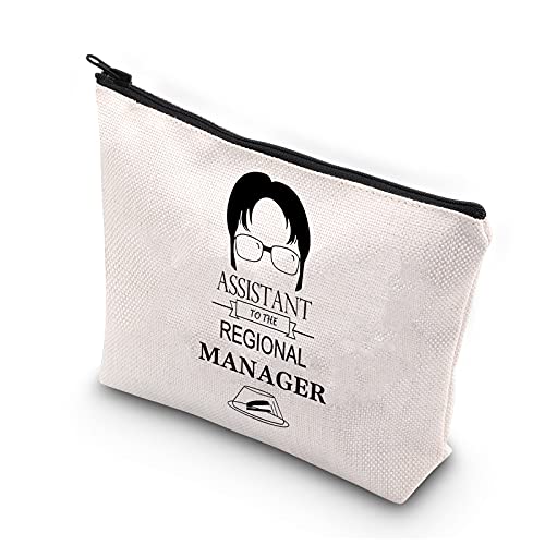 PLITI Funny Office TV Show Fans Geschenk Assistant to The Regional Manager Office Lover Cosmetic Makeup Bag, Assistant to Manager U PLITI Funny Office TV Show Fans Geschenk Assistant to The Regional Manager Office Lover Cosmetic Makeup Bag, Assistant to Manager U von PLITI