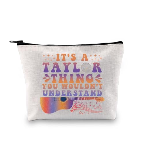 PLITI Kosmetiktasche mit Aufschrift It's A Taylor Thing You Wouldn't Understand, lustige Musikliebhaber-Make-up-Tasche für Musikfans, Tay Thing Bagu, modisch PLITI Kosmetiktasche mit Aufschrift It's A Taylor Thing You Wouldn't Understand, lustige Musikliebhaber-Make-up-Tasche für Musikfans, Tay Thing Bagu, modisch von PLITI