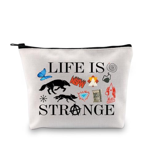 PLITI Life is Strange Gift LIS Video Game Fans Merchandise Max Gift Life is Strange Inspired Makeup Bag for Gamer, Strange Makeup Bagu, modisch von PLITI