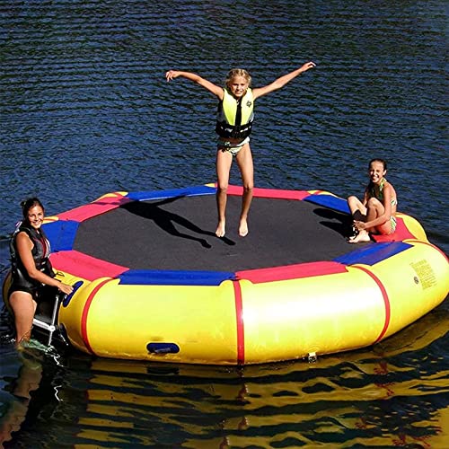 PLJKIHED 20FT/6M aufblasbares Wassertrampolin, große Bouncer-Sprungplattform für Erwachsene zum Schwimmen und Schwimmen für den Wassersport Stabilize von PLJKIHED