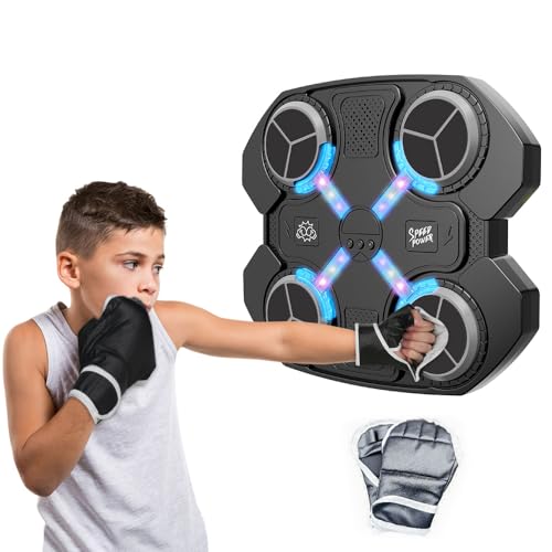 PLLYPE Music Boxing Machine,One Punch Musik Boxing Machine, LED Musik Boxmaschine, Boxen Training Geräte, Intelligente Wand Boxing Target, Dekompression Boxen mit Boxhandschuhen für Kinder PLLYPE Music Boxing Machine,One Punch Musik Boxing Machine, LED Musik Boxmaschine, Boxen Training Geräte, Intelligente Wand Boxing Target, Dekompression Boxen mit Boxhandschuhen für Kinder von PLLYPE