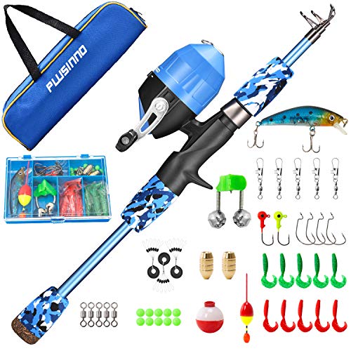 PLUSINNO Angel Set für Kinder,Angelset Kinder,Angelrute Set Kinder mit Angelrolle und Köder Set PLUSINNO Angel Set für Kinder,Angelset Kinder,Angelrute Set Kinder mit Angelrolle und Köder Set von PLUSINNO