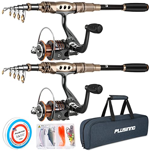 PLUSINNO Angelrute und Rolle Combos Kohlefaser Teleskop Angelrute mit Rolle Combo Meer Salzwasser Süßwasser Kit Angelrute Kit PLUSINNO Angelrute und Rolle Combos Kohlefaser Teleskop Angelrute mit Rolle Combo Meer Salzwasser Süßwasser Kit Angelrute Kit von PLUSINNO