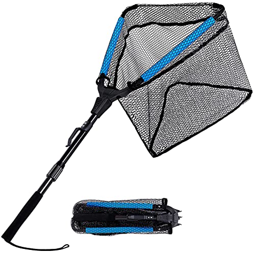 PLUSINNO Schwimmendes Fischernetz für Fliegen, Kajak, Wels, Barsch, Stahlkopf, Lachs, Forellenangeln, tragbar, faltbar, Teleskop-Kescher, Angelgeschenke für Männer, Vater, Opa PLUSINNO Schwimmendes Fischernetz für Fliegen, Kajak, Wels, Barsch, Stahlkopf, Lachs, Forellenangeln, tragbar, faltbar, Teleskop-Kescher, Angelgeschenke für Männer, Vater, Opa von PLUSINNO