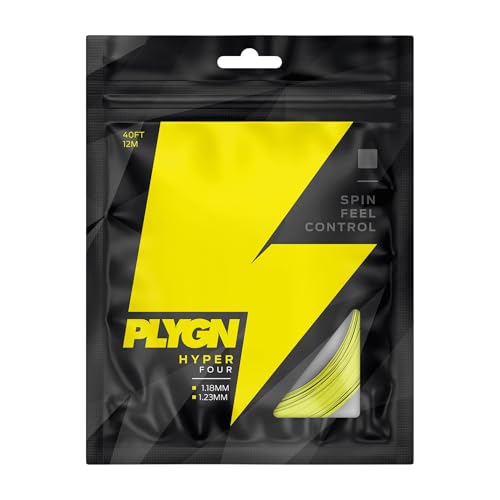 PLYGN Tennissaite Hyper Four/Spin & Kontrolle / 1.18 mm / 12 m/Co-Polyester/Tetragonal von PLYGN