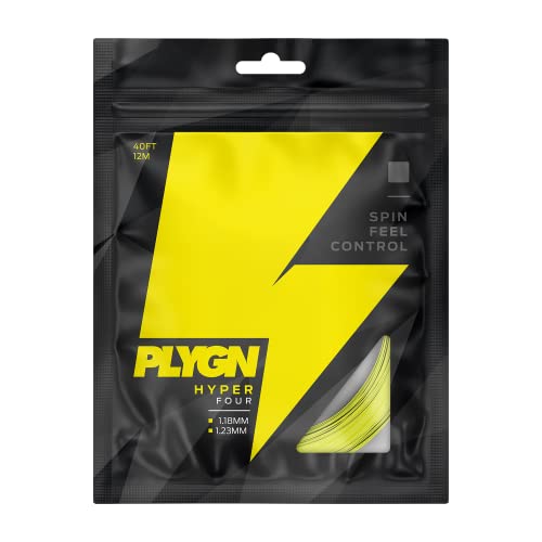 PLYGN Tennissaite Hyper Four/Spin & Kontrolle / 1.22 mm / 12 m/Co-Polyester/Tetragonal PLYGN Tennissaite Hyper Four/Spin & Kontrolle / 1.22 mm / 12 m/Co-Polyester/Tetragonal von PLYGN