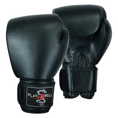 Elite Boxhandschuhe aus Leder, schwer, klassisch, Schwarz, 1 Paar (510 g oder 567 g) (567 g) Elite Boxhandschuhe aus Leder, schwer, klassisch, Schwarz, 1 Paar (510 g oder 567 g) (567 g) von PMA