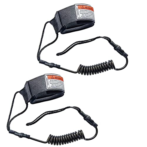 PMELCXD Surfboard Leash Set, Sicherheits Seil für Surfbrett, Surfboard-Leine Anti-verschränkung Elastisch, Fußschlaufe mit Klettverschluss, Dehnbar Leine für SUP Surfboard(2 Stücke) PMELCXD Surfboard Leash Set, Sicherheits Seil für Surfbrett, Surfboard-Leine Anti-verschränkung Elastisch, Fußschlaufe mit Klettverschluss, Dehnbar Leine für SUP Surfboard(2 Stücke) von PMELCXD