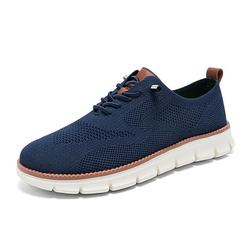 Herren-Breeze-Schuhe, Herren-Wearbreeze-Schuhe, Herren-Mesh-Sneaker mit eleganten Business-Schuhen (10,Blue) von PNZLZIA