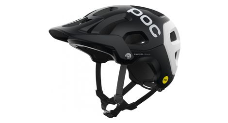 helm poc tectal race mips schwarz   weis von POC