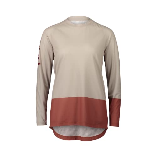 POC Damen W's Mtb Pure Ls Jersey T-Shirt, Light Sandstone Beige/Himalayan Salt, M von POC