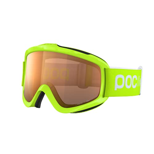 POC POCito Iris - Skibrille für Kinder für eine optimale Sicht, Fluorescent Yellow/Green von POC
