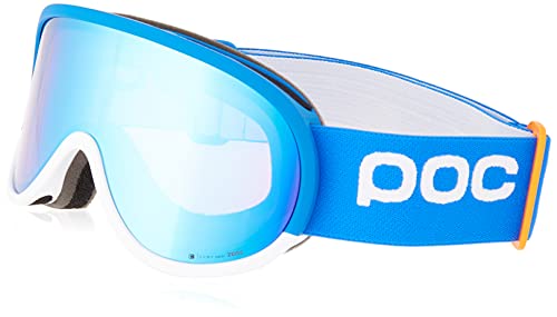 POC Retina Clarity Comp - Skibrille mit klassischem Design und zylindrischen Gläsern für optimale Sicht bei Wettkämpfen, Natrium Blue/Spektris Blue von POC