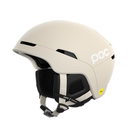 POC Unisex – Erwachsene Obex MIPS Skihelm, Selentine Off-White Matt, M-L (55-58cm) von POC