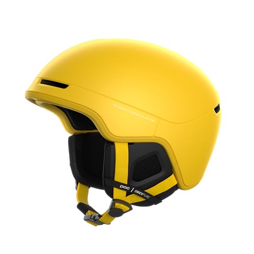 POC Unisex – Erwachsene Obex Pure Skihelm, Sulphite Yellow Matt, XL-XXL (59-62cm) von POC