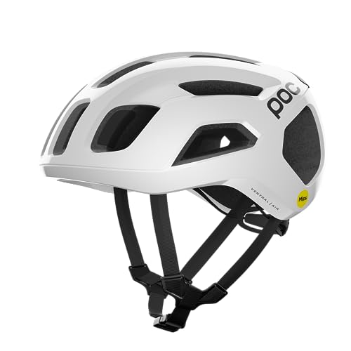 POC Ventral AIR MIPS Rennradhelm - Fahrradhelm mit präzisen Belüftungsöffnungen und integrierten Kanälen für einen kontrollierten Lufteintritt, Hydrogen White von POC