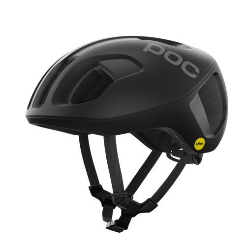 POC Ventral MIPS Fahrradhelm - Aerodynamische Leistung, Sicherheit und Luftdurchlässigkeit arbeiten zusammen für einen optimalen Schutz, Uranium Black Matt von POC