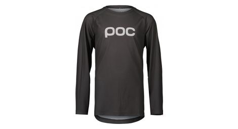 kinder poc essential mtb langarmtrikot dunkelgrau von POC