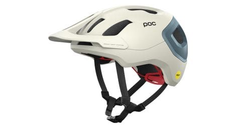 poc axion race mips helm weis blau von POC