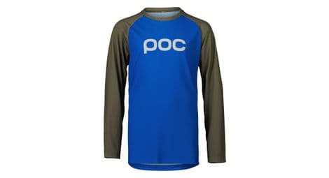 poc essential mtb kinder langarmtrikot blau   grun von POC