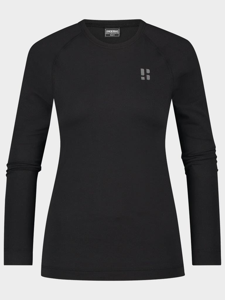 Poederbaas Thermoshirt Damen Lightweight Black von POEDERBAAS