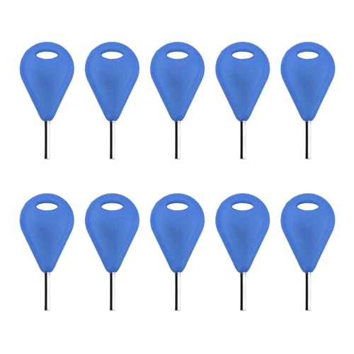 POENVFPO 10 Stück Surfbrett-Fin-Schlüssel, Metall-Inbusschlüssel, Kleine Löcher, Surf-Fin-Schlüssel, Ersatz, Ersatz-Surf-Eber-Zubehör (Blue) von POENVFPO