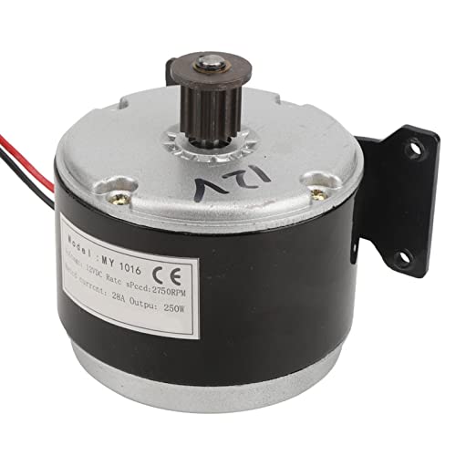 POENVFPO 12 V 250W Mechanischer Kraftmotor, Metallmotor mit Niedrigem Rauschmotor für Elektrische Rollerfahrradmotorräder von POENVFPO