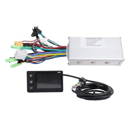 POENVFPO 36V 48V 60V 500W 28A Elektrofahrrad-Controller, Bürstenloser 3-Modus-Controller mit V890-LCD-Display für Elektrofahrrad-Modifikationsset von POENVFPO