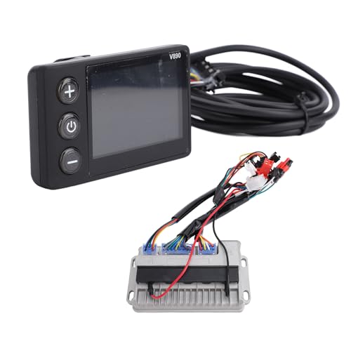 POENVFPO 36V 48V 60V 500W 28A Elektroroller-Brushless-Controller-Kit, Motorcontroller aus Aluminiumlegierung mit LCD-Display für Elektroroller von POENVFPO