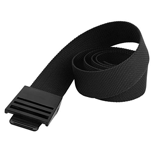 POENVFPO 59-Zoll-Gürtel für Tauchgewichte, Taillengürtel aus Nylongewebe mit Schnellverschluss-Schnalle aus Hartplastik (Black) von POENVFPO