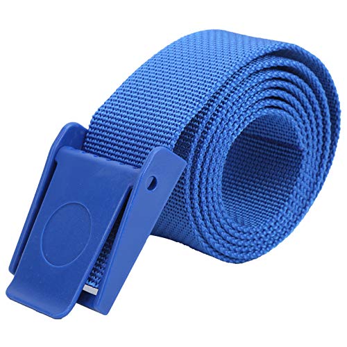 POENVFPO 59-Zoll-Gürtel für Tauchgewichte, Taillengürtel aus Nylongewebe mit Schnellverschluss-Schnalle aus Hartplastik (Blue) von POENVFPO