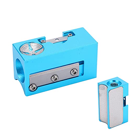 POENVFPO 8-in-1-Billardspitzenwerkzeug, Multifunktionshobel aus Aluminiumlegierung + Edelstahl mit Ersatzklingen-Werkzeugschlüssel (Blue) von POENVFPO