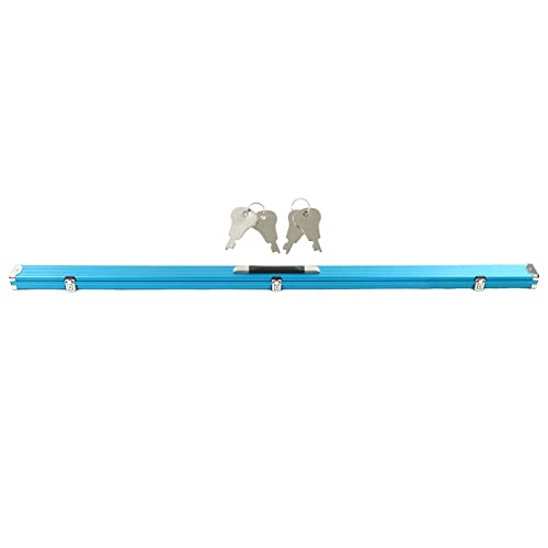 POENVFPO Billard-Club-Aufbewahrungsbox, Harte Billard-Pool-Queue-Stick-Tragetasche, Pool-Queue-Schutz-Aufbewahrungsbox für 2 Billard-Queue-Sticks (Blue) von POENVFPO