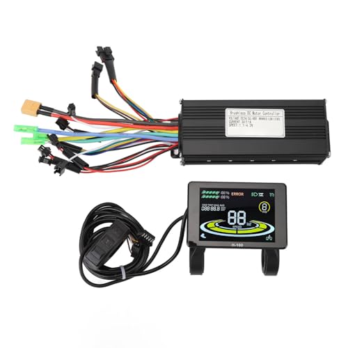 POENVFPO Bürstenloser Motorcontroller aus Aluminiumlegierung mit LCD-Panel, 36 V 750 W 36 V 1000 W 48 V 750 W 48 V 1000 W Hall-Brushless-Controller für die Modifikation von Elektrorollern von POENVFPO