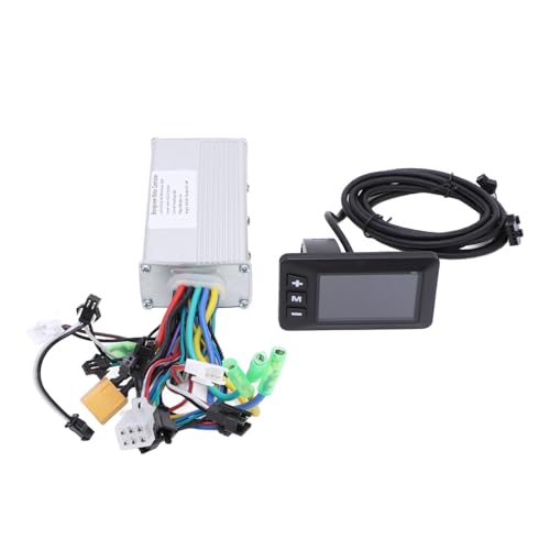 POENVFPO Elektrofahrrad-Controller-Kit, 36 V, 48 V, 60 V, 500 W, 28 A, Bürstenloser Geschwindigkeitsregler mit LCD-Bedienfeld Zur Modifikation von POENVFPO