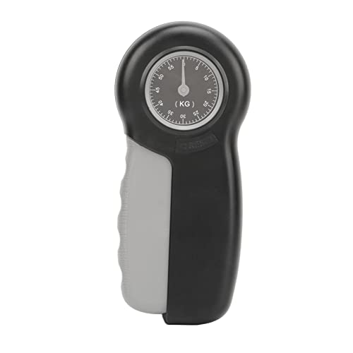 POENVFPO Hand Strengthener Grip Tester,Leichtes Tragbares ABS Hand Dynamometer Zur Messung Der Messung Der Griffkraft FüR Finger-Trainer Handgelenk-StäRkungsgeräT HeimüBung (Grauschwarz) von POENVFPO