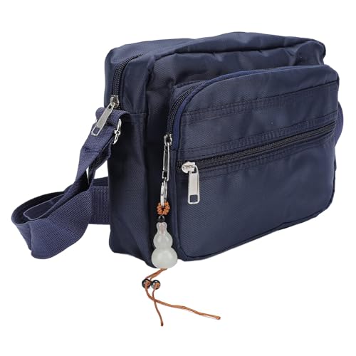 POENVFPO Herren-Umhängetasche, Wasserdichter Mehrzweck-Schulterrucksack aus Nylon, Tragbare Umhängetasche für den Täglichen Gebrauch (Blue) von POENVFPO