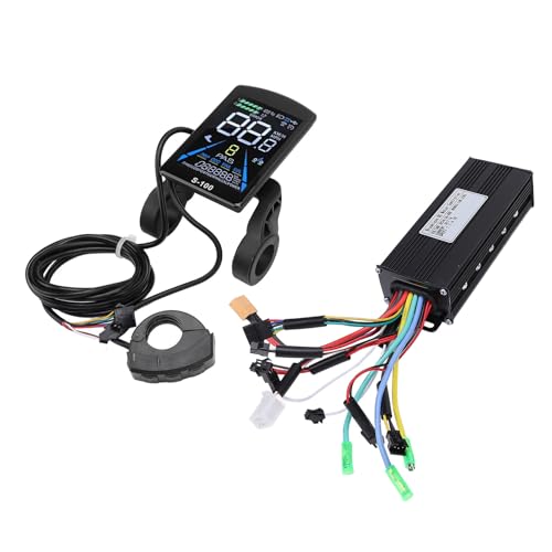 POENVFPO Mountain Cycle Controller Kit, 36 V/48 V Sinus Welligkeit 3 ​​Modus 30 A Bürstenloser Controller Kit mit Farb-LCD-Display Zur Modifikation von POENVFPO