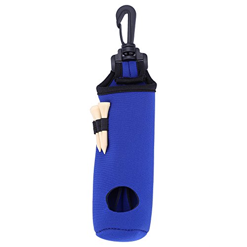 POENVFPO Neopren-Golfballtasche, Elastisches Band, Wasserdicht, für 3 Tees, für Golftasche oder Gürtel (Blue) von POENVFPO