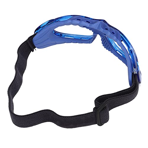 POENVFPO PC-Sportbrille, Explosionsgeschützter Gebogener Rahmen, Verstellbares Kopfband, Tägliches Laufen, Basketball, Marathon, Reiten, Klettern mit Sportbrille für Herren (Blue) von POENVFPO