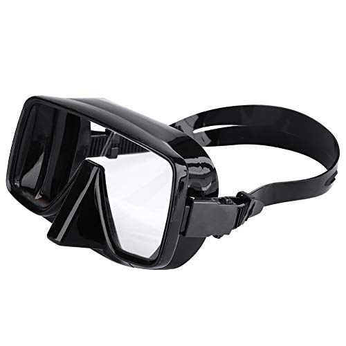POENVFPO Tauchmaske, Silikon-Tauchmaske, Tauchbrille mit Verstellbarer Schnalle mit Weitem Blickwinkel für Bergungstauchen von POENVFPO
