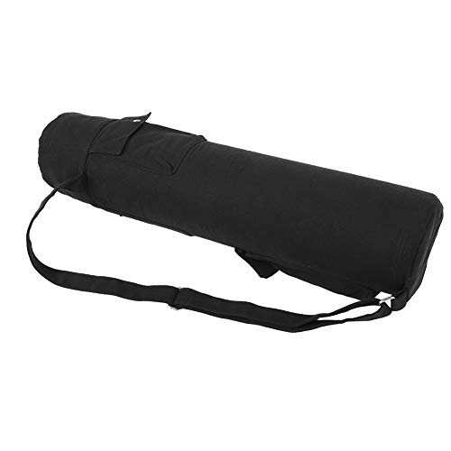 POENVFPO Yogamatten-Tasche aus Segeltuch, mit Verstellbarem Riemen, Wasserflaschentasche für Handtücher, Geldbörsen und Andere Yoga-Artikel von POENVFPO